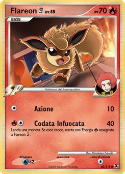 Flareon 四 Platino LAscesa dei Rivali Archivio delle carte GCC