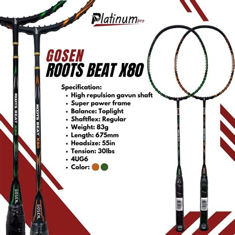 Jual Raket Badminton Gosen Roots Beats X Shopee Indonesia