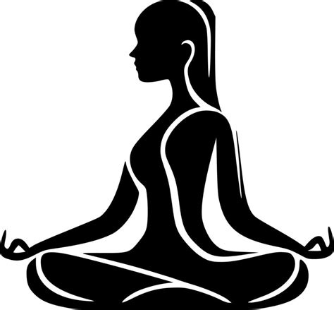 Yoga - Black and White Isolated Icon - Vector illustration 24162900 ...