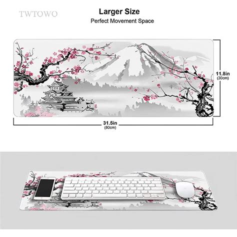 Twtowo Sakura Japanese Cherry Blossom Gaming Mouse Pad Techtronics Shop