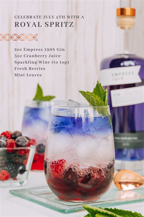 Empress 1908 Gin Fourth Of July Cocktails Alcohol Drink Recipes