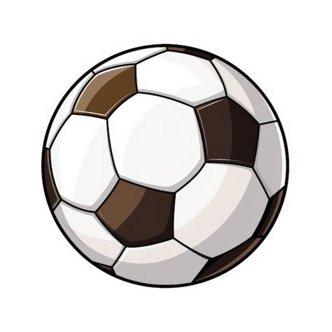 Premium Ai Image Simplicity At Its Finest Minimalist Cartoon Style Football Clip Art With