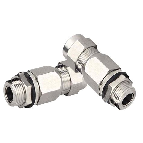 Cod304 Stainless Steel Cable Explosion Proof Double Sealed Armored Connector Gland Head M20