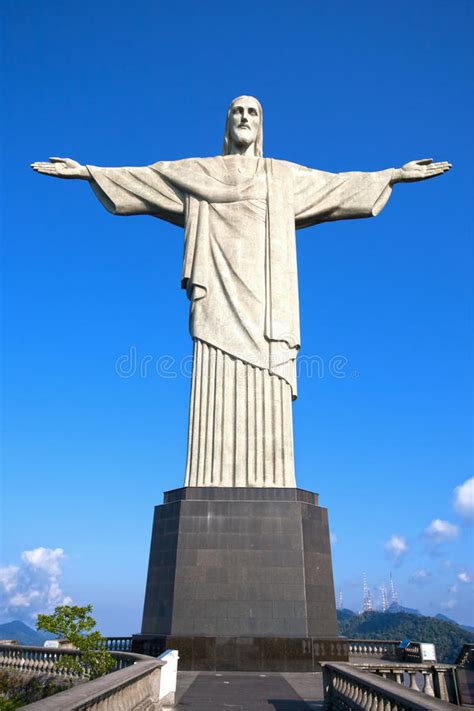 Christ Redeemer Statue Corcovado Rio De Janeiro Editorial Stock Photo ...