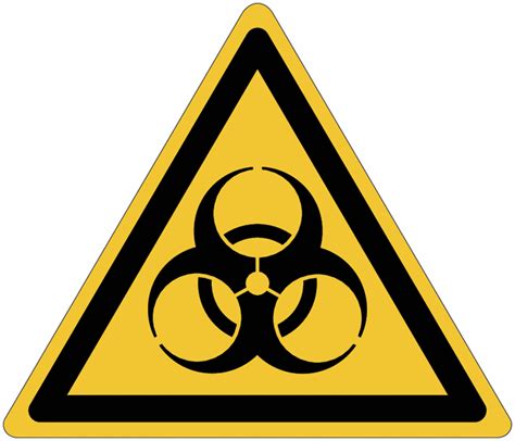 Pictogrammes ISO 7010 En Aluminium Danger Risque Biologique W009