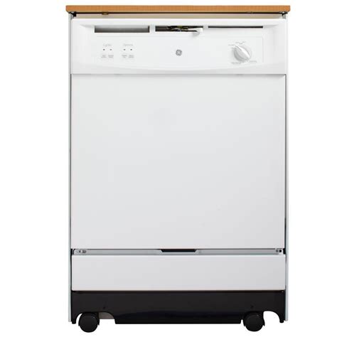 Ge 24 Inch Portable Dishwasher In White The Home Depot Canada