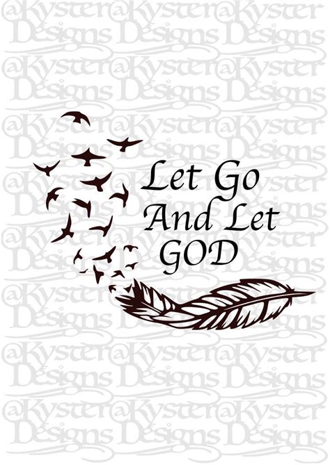 Let Go And Let God Svg Etsy