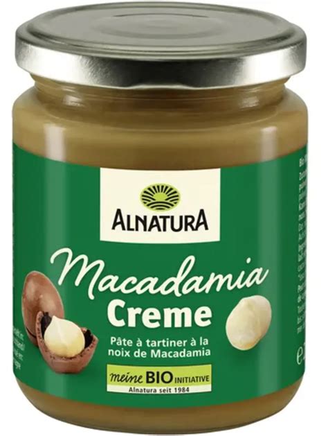 Alnatura Bio Macadamia Creme 225 G Piccantino Onlineshop Deutschland