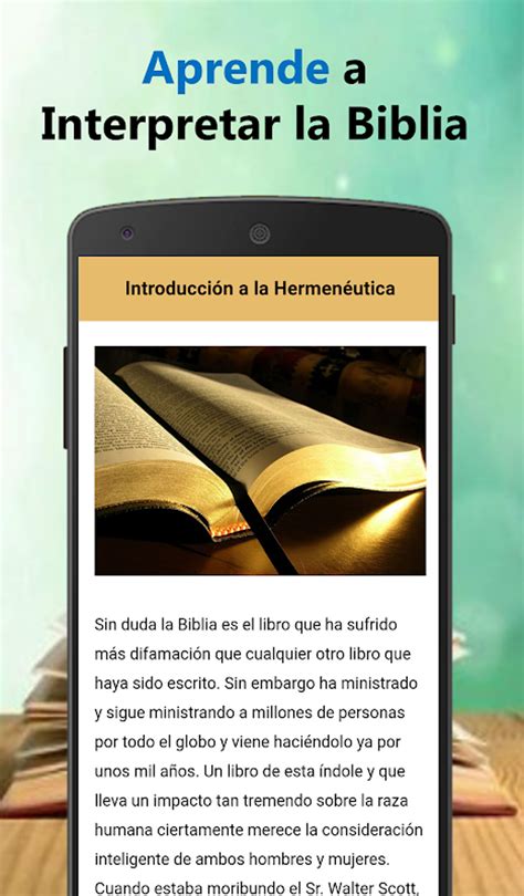 Android Como Interpretar La Biblia A Fondo Espiritualmente