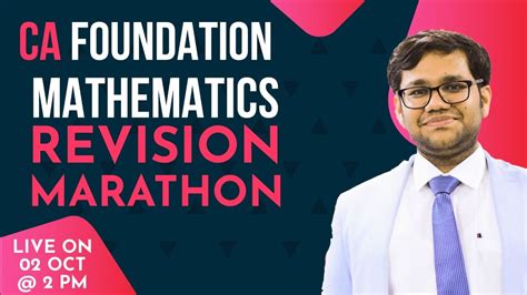 CA Foundation Maths Revision Marathon Part 2 I CA Foundation