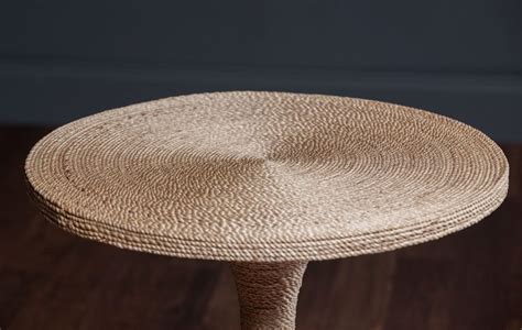 Marta Abaca Rope Side Table Mecox Gardens