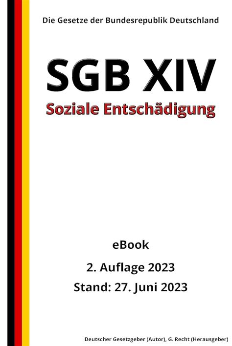 Amazon SGB XIV Soziale Entschädigung 2 Auflage 2023