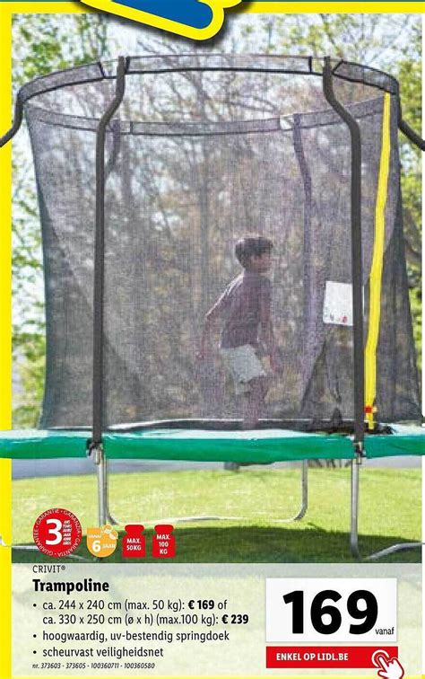 Crivit Trampoline Promotie Bij Lidl