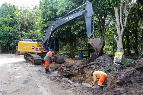 Seminf Implanta 120 Metros De Rede De Drenagem Profunda Para Conter