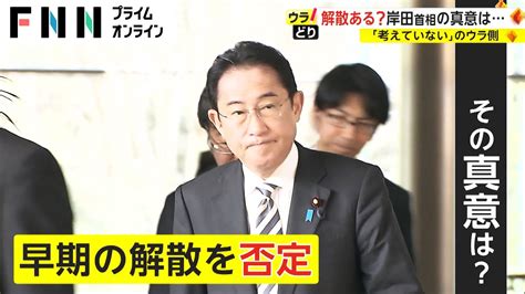 解散ある 岸田首相の真意は 「考えていない」のウラ側【ウラどり】 Wacoca News