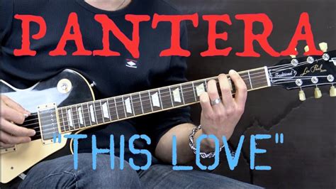 Pantera This Love Metal Rhythm Guitar Lesson Wtabs Youtube