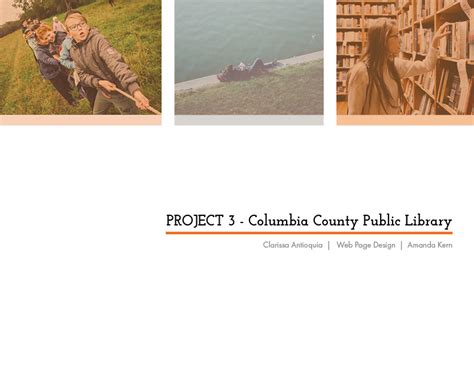 Columbia County Public Library on Behance