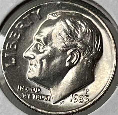 1985 P Roosevelt Us Dime Gemchoice Brilliant Uncirculated Ms63