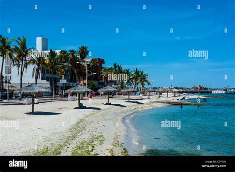 Town Beach Of La Paz Baja California Mexico Stock Photo Alamy