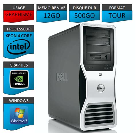 Dell Precision T Station De Travail Reconditionn E Graphisme