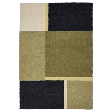 SkriftsprÅk Rug Low Pile Beige Greendark Blue 200x300 Cm Ikea Latvija