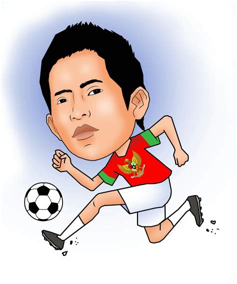 Wallpaper Karikatur Pemain Sepak Bola