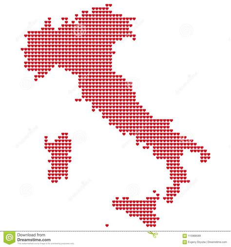 Mapa de Italy ilustração do vetor Ilustração de carta 115968589