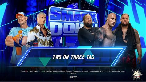 Wwe K The Icons Vs The Bloodline Two On Three Tag Team Showdown