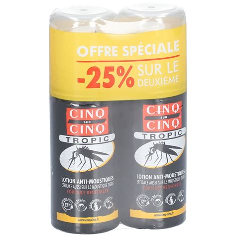 CINQ SUR CINQ Lot Tropic Anti Moustiques 75ml 150 Ml Redcare Pharmacie