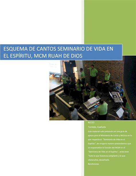 Pdf Cantos Seminario De Vida De La Renovaci N Carism Tica Cat Lica En