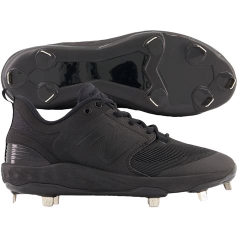 New Balance Men S Fresh Foam X 3000v6 Low Metal Baseball Cleats Black Black Medium 5 5