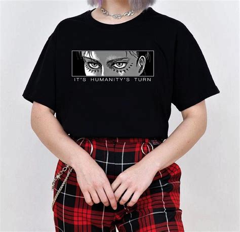 Unisex Eren Yeager Eyes Attack On Titan Shirt Attack On Titan Etsy