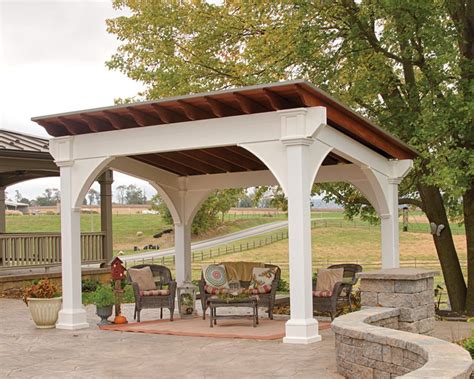 Santa Fe Vinyl Pavilion Green Acres Outdoor Living Outdoor Structures