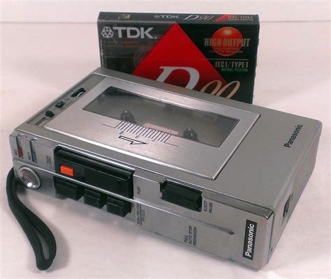 Panasonic Rq 337 Vintage Tape Recorder Cassette Player And Tdk D90 High Precision Panasonic