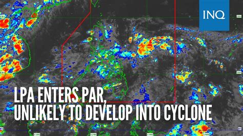 LPA Enters PAR Unlikely To Develop Into Cyclone YouTube