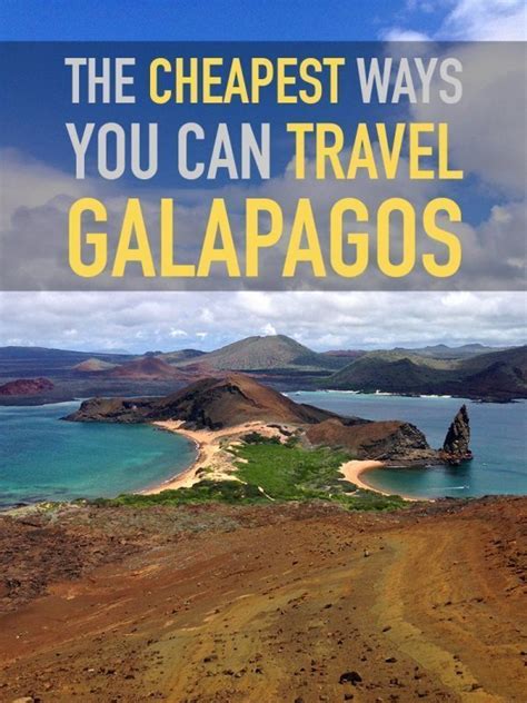 The Cheapest Ways You Can Travel Galapagos