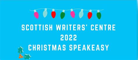 Scottish Writers Christmas Speakeasy 2022 - Glasgow West End