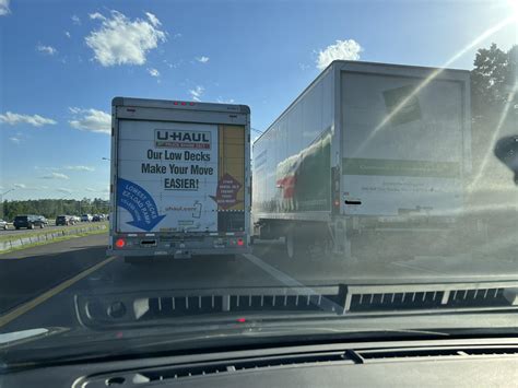 U Haul next to “other rental truck’s” actual deck height : r