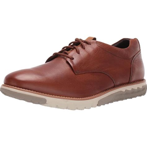 Hush Puppies Mens Expert Plain Toe Laceup Oxfordcognac Leather