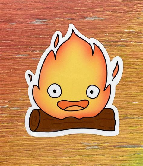 Howl S Moving Castle Calcifer Sticker Etsy