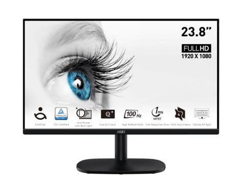 PRO MP245V Professional Business Monitor For Work And Home MSI