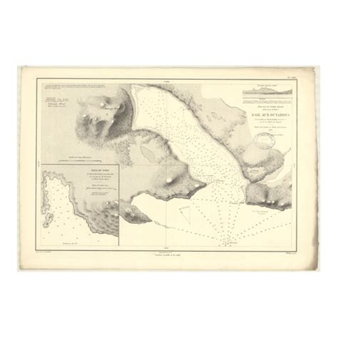 Reproduction carte marine ancienne 2887 TERRE NEUVE Côte Nord Est