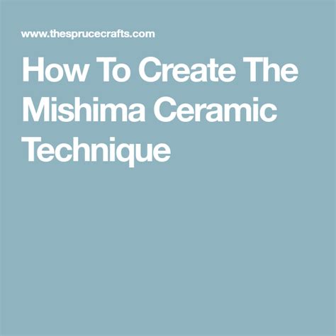 How To Create The Mishima Ceramic Technique Ceramic Techniques