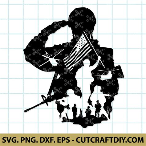 Military Svg Usa Flag Svg Arms In War Military Svg Png Dxf Eps Cut