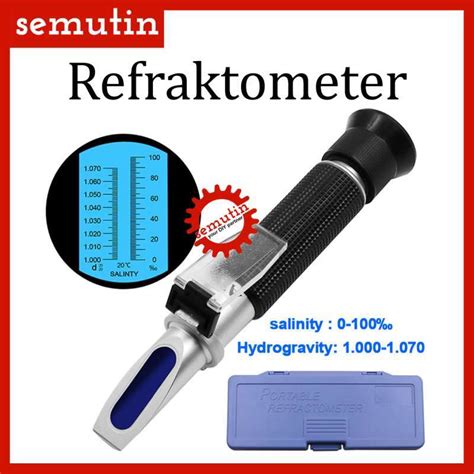 Jual Refraktometer Salinity Portable Refractometer Alat Ukur Kadar