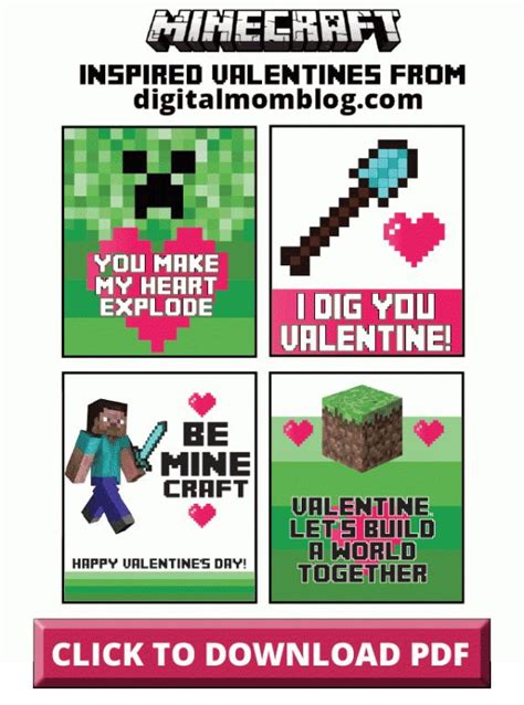 Printable Minecraft Valentines Printable Word Searches