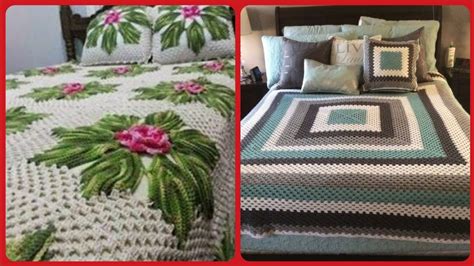 Latest Styles Of Crochet Bedspread And Bed Sheets Youtube