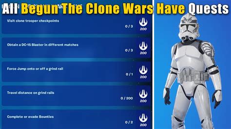 How To Complete Begun The Clone Wars Have Quests In Fortnite How To