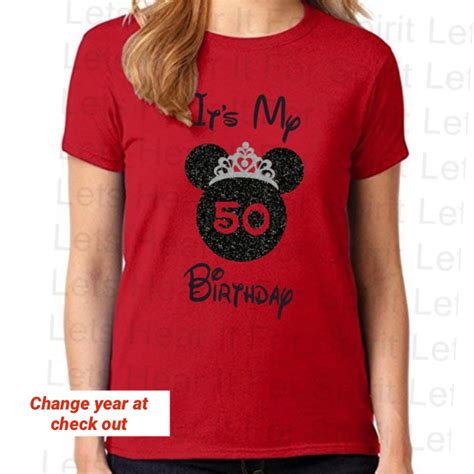 Disney Birthday Shirt Women S Minnie Mouse Shirt Disney Shirts Disney Birthday Glitter Shirt