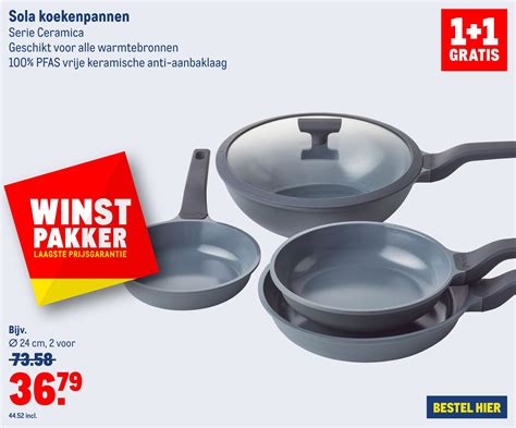 Sola Koekenpannen Serie Ceramica Aanbieding Bij Makro